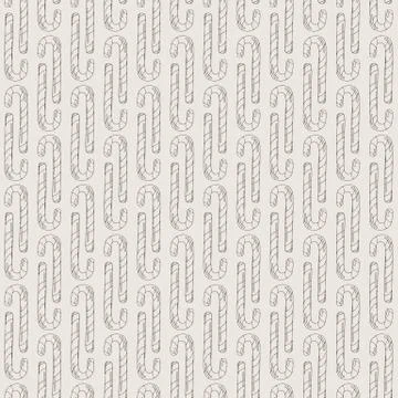 Vector Candy and Lollipop Seamless Pattern Stock Illustration