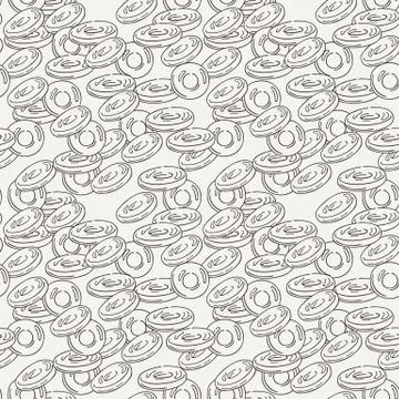 Vector Candy and Lollipop Seamless Pattern. Sweet Party Texture Illustrazione stock