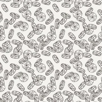Vector Candy and Lollipop Seamless Pattern. Sweet Party Texture Illustrazione stock