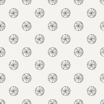 Vector Candy and Lollipop Seamless Pattern. Sweet Party Texture Stock Illustration