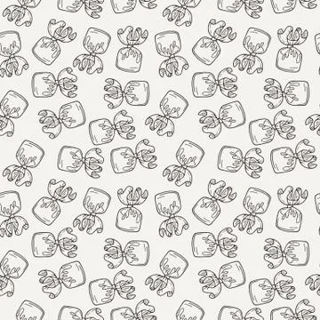 Vector Candy and Lollipop Seamless Pattern. Sweet Party Texture 库存插图