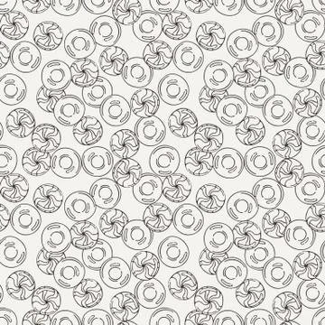 Vector Candy and Lollipop Seamless Pattern. Sweet Party Texture Illustrazione stock