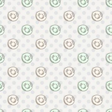 Vector Candy and Lollipop Seamless Pattern. Sweet Party Texture 库存插图