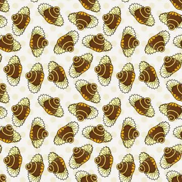 Vector Candy and Lollipop Seamless Pattern. Sweet Party Texture 库存插图