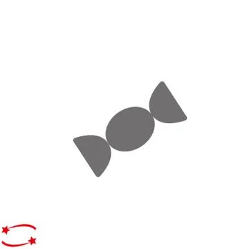 Vector candy icon on white backround eps 10 Stock Illustration
