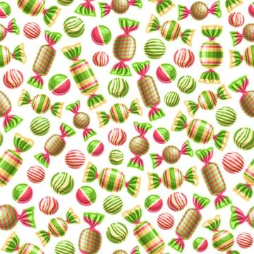 Vector Candy Seamless Pattern イラスト素材