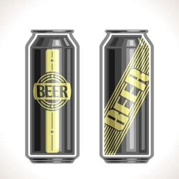 Vector cans of beer Stock Illustration