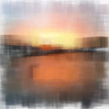 Vector canvas painting Stock Illustration