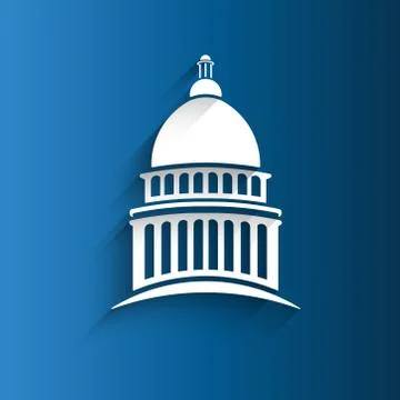 Vector Capitol building icon Stock Illustration