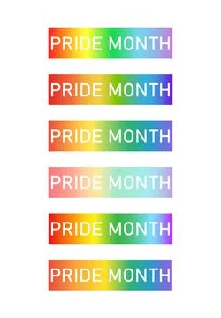 Vector with caption for pride Stock Illustration