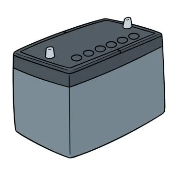 Vector of car battery Illustrazione stock