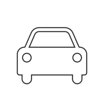 Vector car Icon. Editable Stroke Stock-Illustration