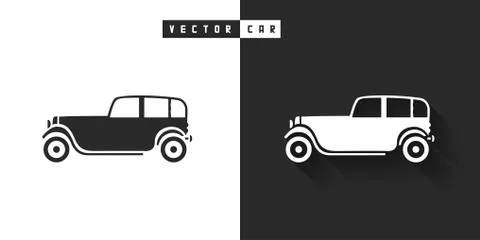 Vector car icon Illustrazione stock