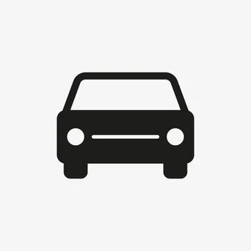 Vector car icon isolated on white background. Stock Illustration