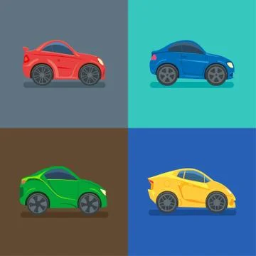 Vector Car icons. Flat style car icon, badges, logo Stock Illustration