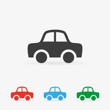 Vector car icons Stock Illustration