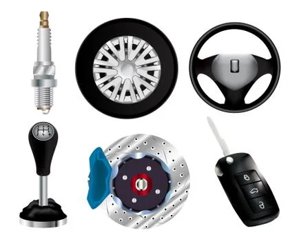 Vector car parts Stock Illustration