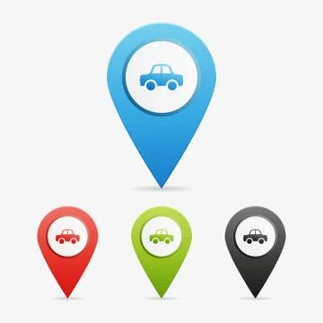 Vector car pointers Stock Illustration