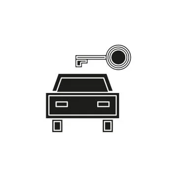 Vector car rentals label, logo, icon, emblem Stock Illustration