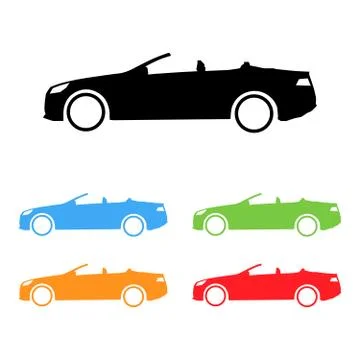 Vector car silhouettes Stock Illustration