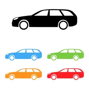 Vector car silhouettes Stock Illustration