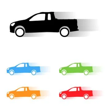 Vector car silhouettes Stock Illustration