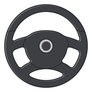 Vector car steering wheel icon Stock Illustration