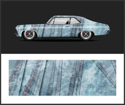 Vector car wrap  graphics, Car decal graphic vector Stock Illustration