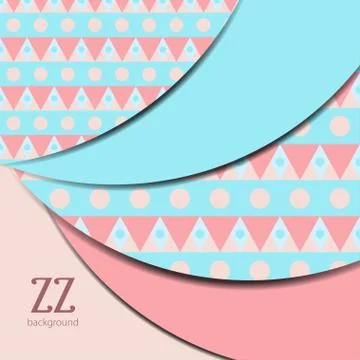 Vector card template Stock Illustration