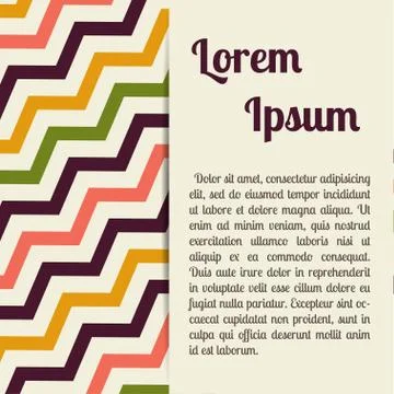 Vector card template Stock Illustration