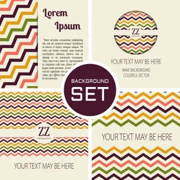 Vector card template Stock Illustration