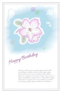 Vector card template for life events Stock Illustration