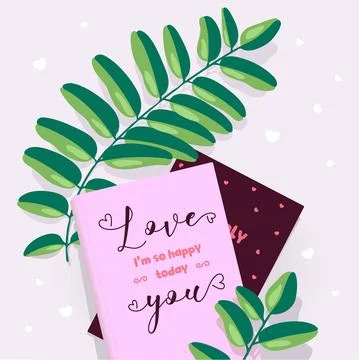 Vector card for Valentine's day Stock Illustration