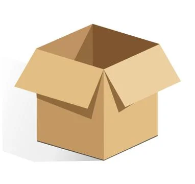 Vector cardboard illustration Stock Illustration