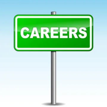 Vector careers signpost Stock Illustration
