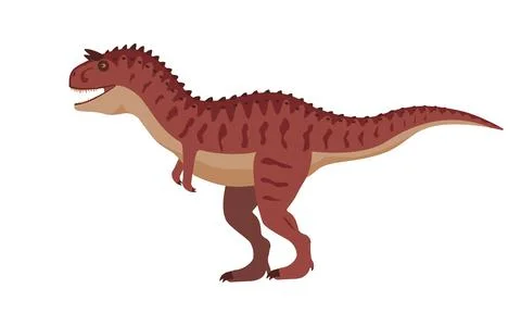 Vector carnotaurus dinosaur Stock Illustration