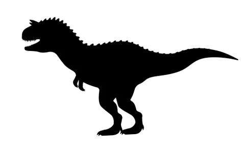 Vector carnotaurus silhouette Stock Illustration