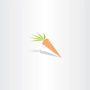 Vector carrot icon logo Stock-Illustration