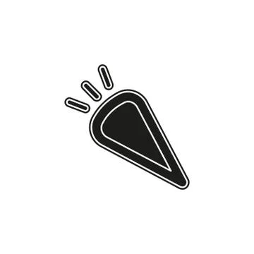 Vector carrot illustration, orange vegetable food sign - healthy diet symbol Stock Illustration
