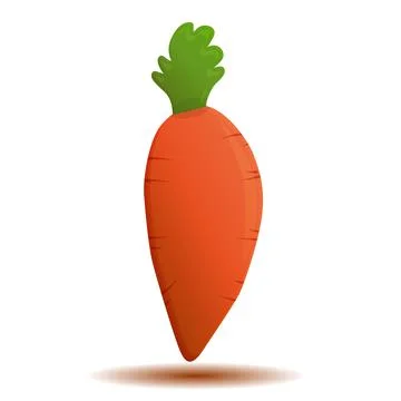 Vector carrot isolated Stock Illustration