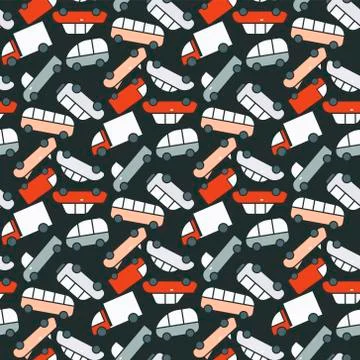 Vector cars pattern Stock Illustration