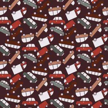 Vector cars pattern Stock Illustration