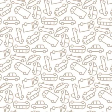 Vector cars pattern Stock Illustration