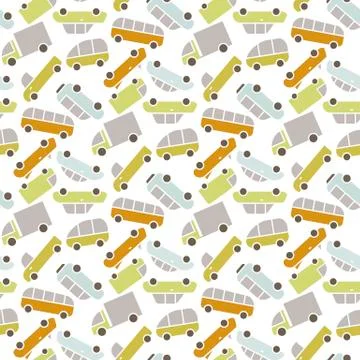 Vector cars pattern Stock Illustration