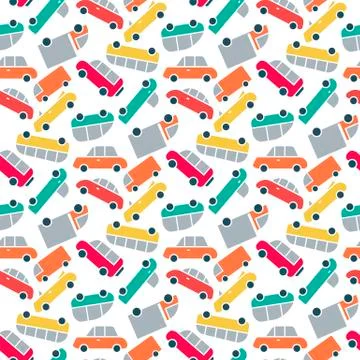 Vector cars pattern Stock Illustration