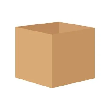Vector Carton box. Stock Illustration