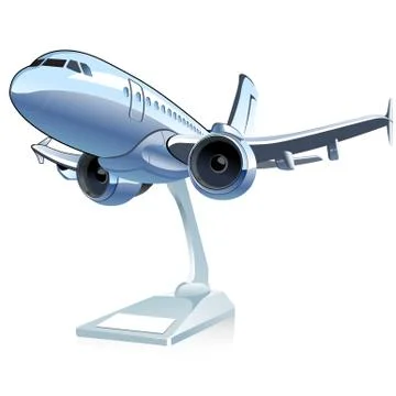 Vector Cartoon Airliner Stock Illustration