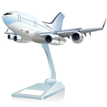 Vector Cartoon Airliner Stock Illustration