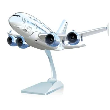 Vector Cartoon Airliner Stock Illustration