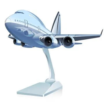 Vector Cartoon Airliner Stock Illustration
